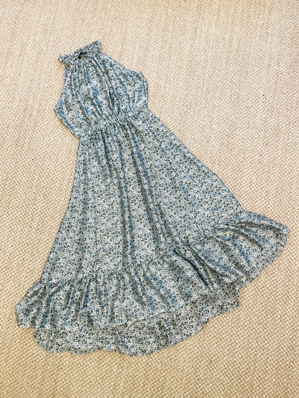Blue Floral Maxi Dress M/28
